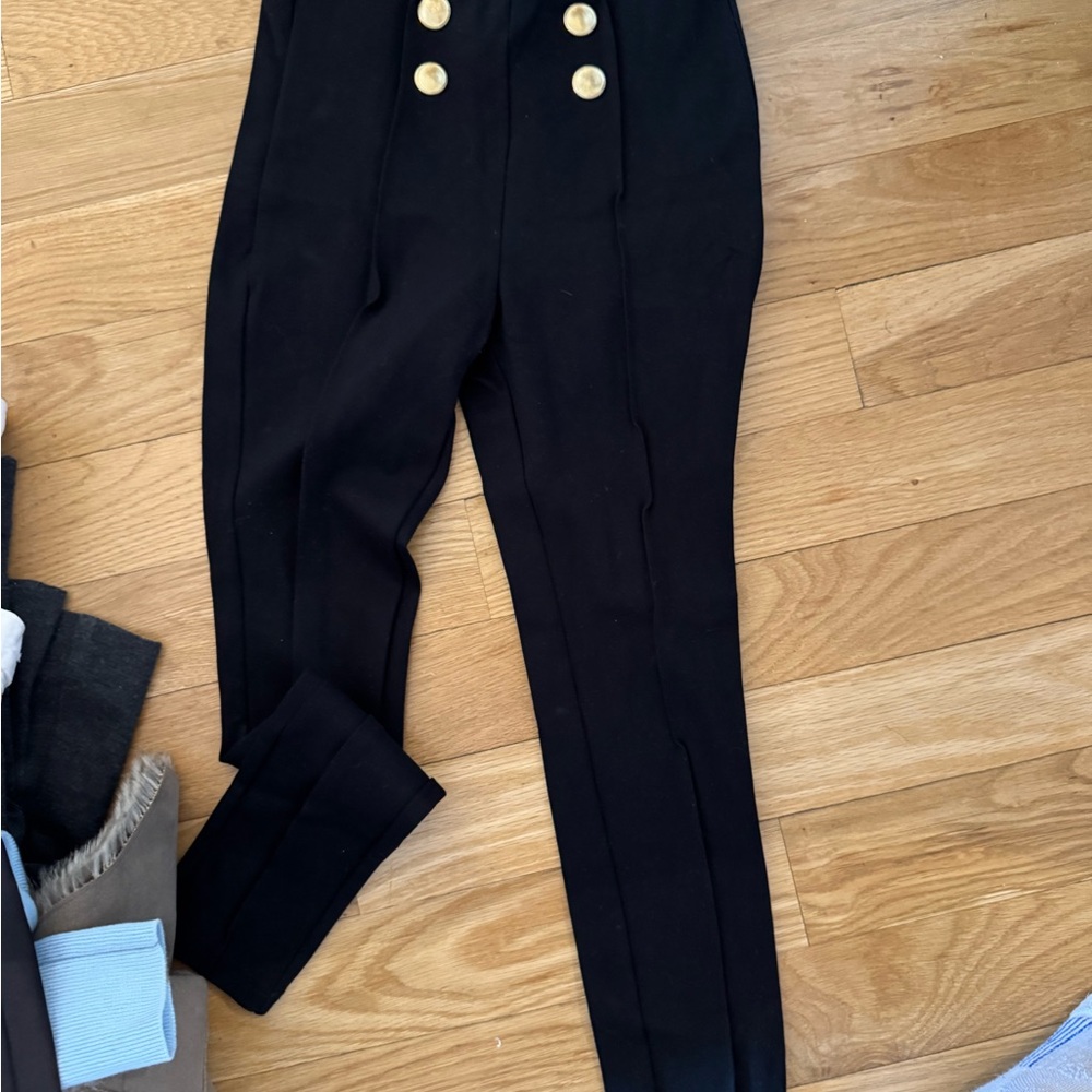 Elegant Black High-Waisted Pants